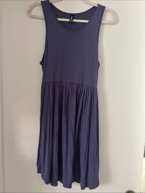 Sleeveless Purple Midi Dress